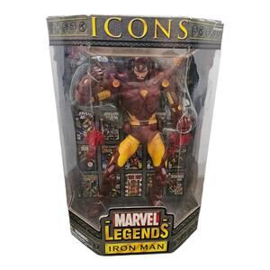 Marvel Legends Icons Iron‎ Man Unmasked Tony Stark ToyBiz 2006 New!!